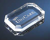personalized optical crystal paperweight