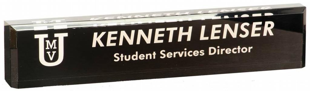 Personalized Desk Name Plates Crystal Images Inc Acrylic Black Desk Name Plate