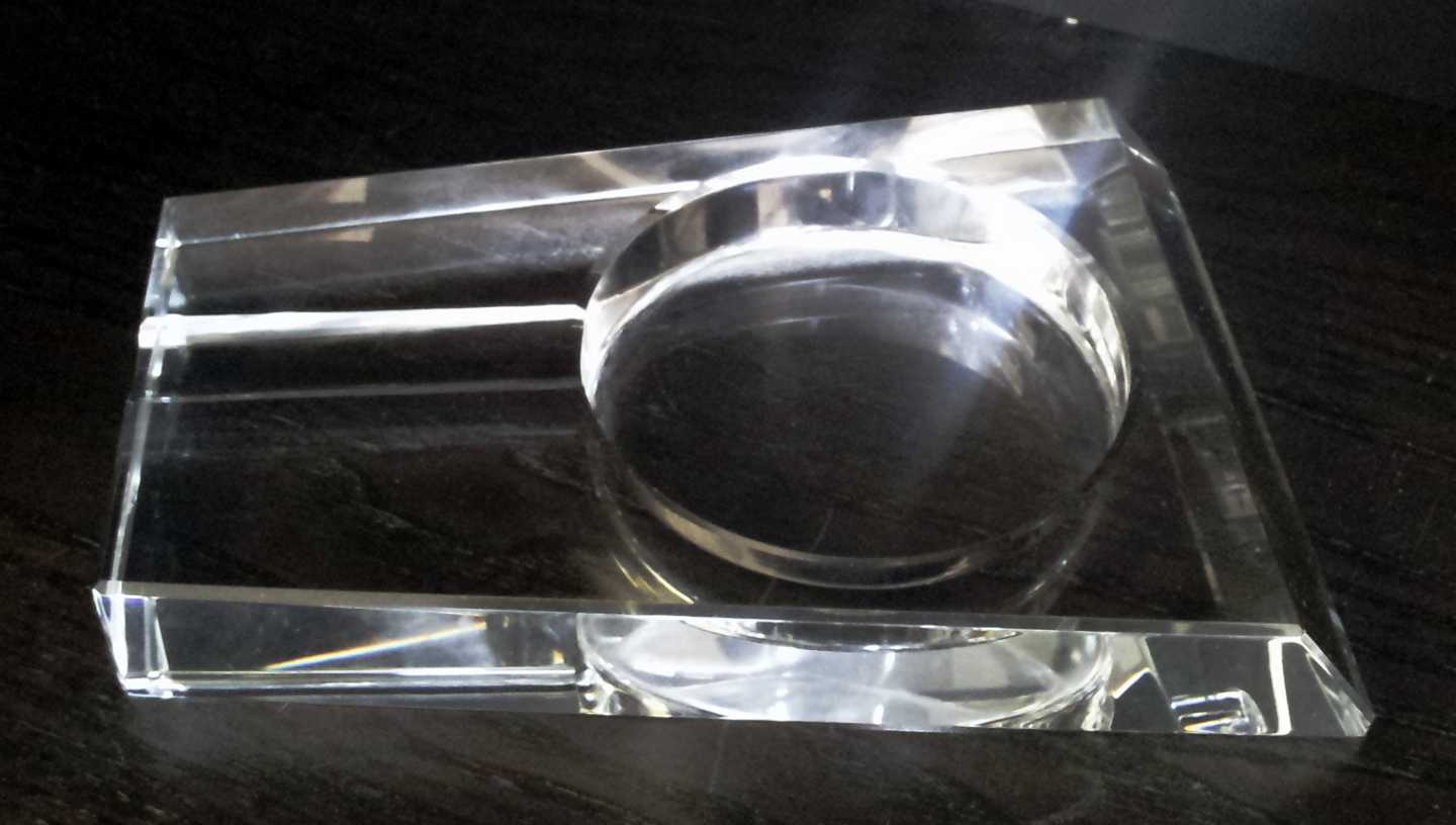 personalized crystal rectangle cigar ashtray crystal personalized crystal rectangle cigar ashtray crystal