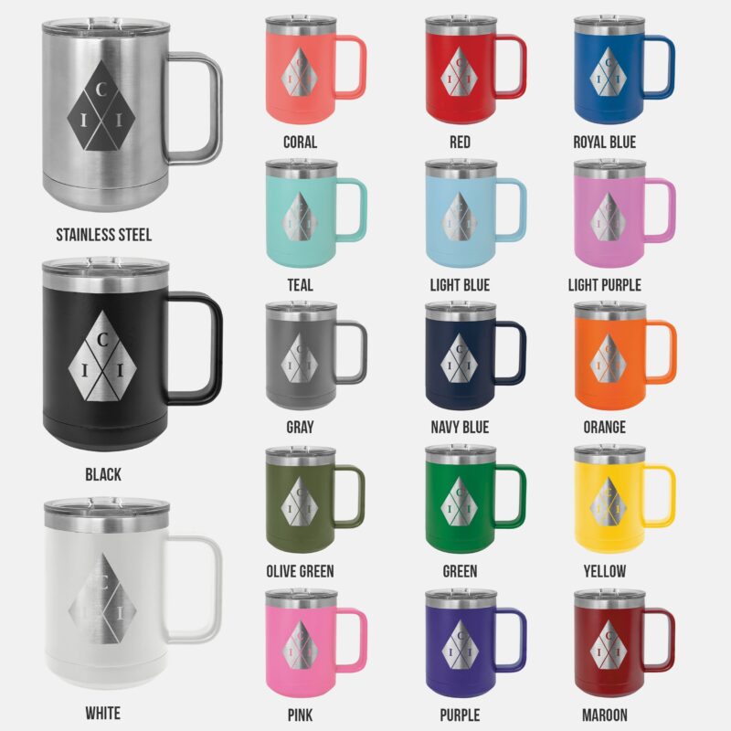 Personalized Stainless Steel Insulated 15oz Travel Mug - Image 7