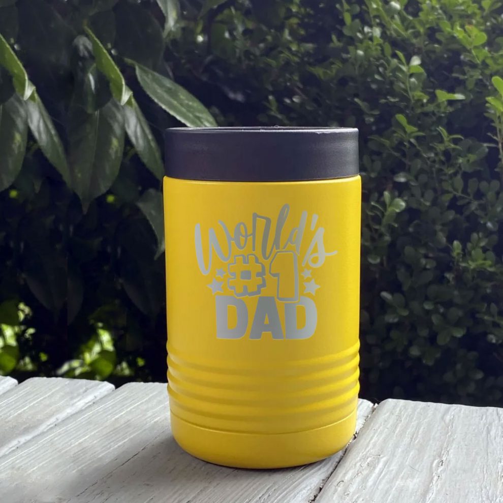 Personalized Stainless Steel Insulated Beverage Can Holder Crystal