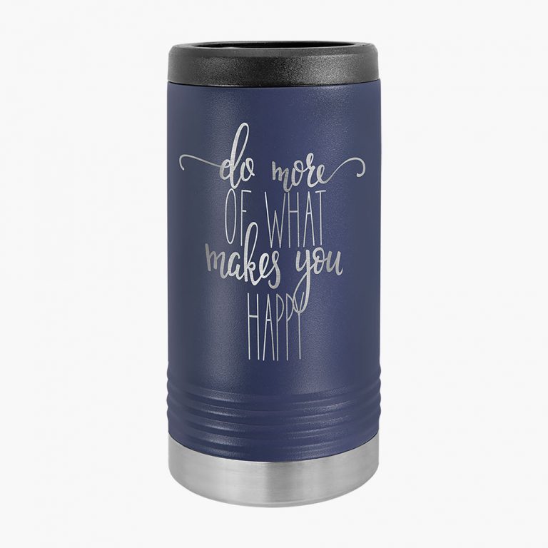 Personalized Stainless Steel Insulated Slim Beverage Can Holder