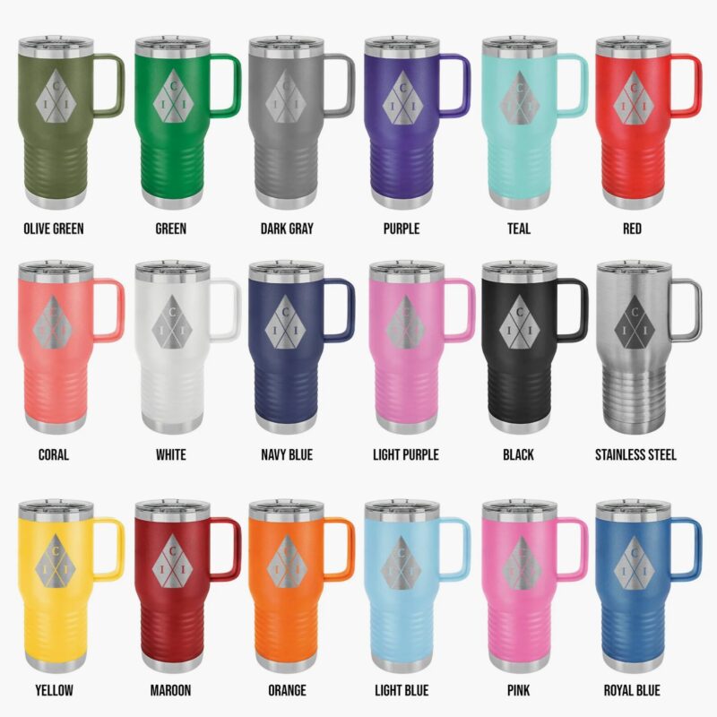 Personalized Stainless Steel Insulated 20oz Travel Mug - Image 2