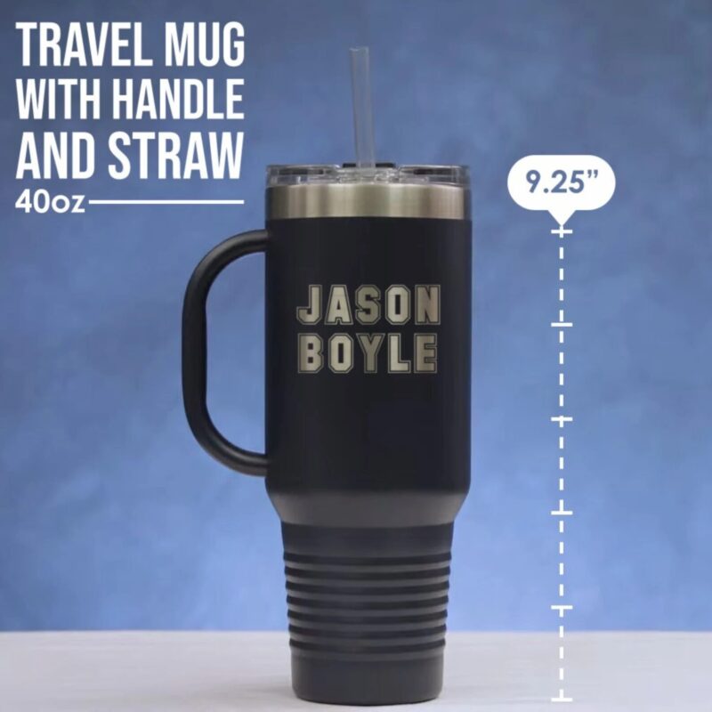 Personalized Stainless Steel Insulated 40oz Travel Mug - Image 2