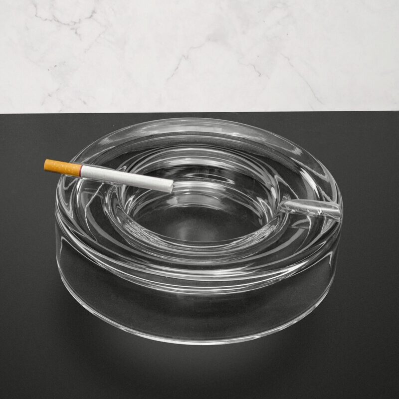 Personalized Crystal Hudson Cigar Ashtray - Image 3