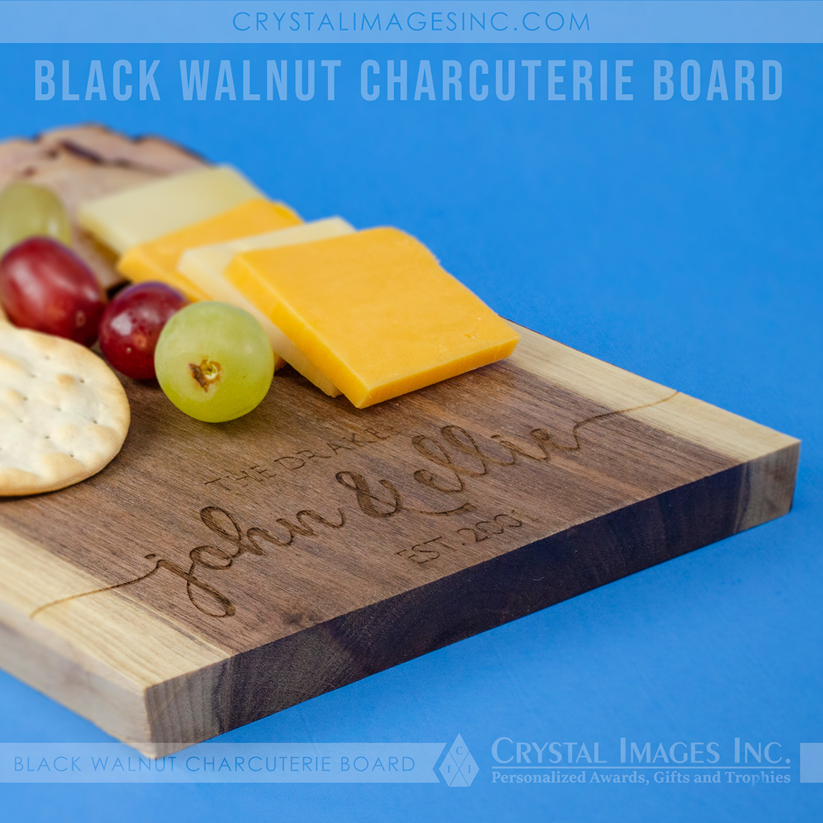 Personalized Charcuterie Board - Black Walnut – Bees and Trees MN