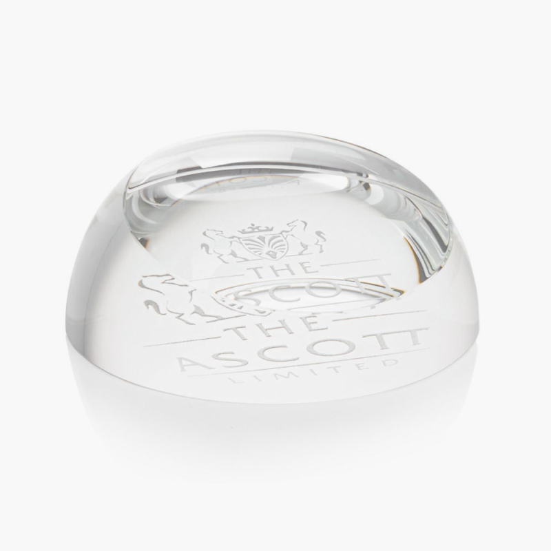 Personalized Crystal Cut Dome Paperweight - Image 2