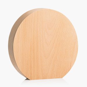 Engraved Beechwood Circle Award