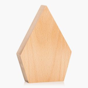 Engraved Beechwood Pear Diamond Award