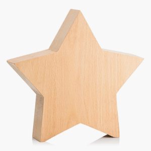 Engraved Beechwood Star Award