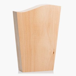 Engraved Beechwood Wavy Top Award