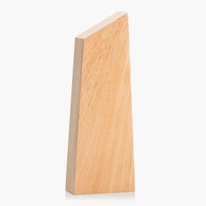 Engraved Beechwood Fantasy Peak Obelisk