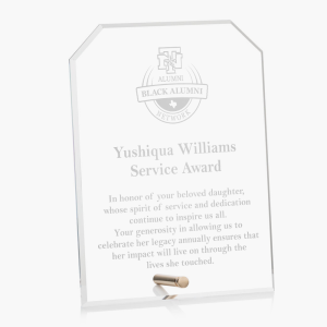 Personalized Acrylic Cornerstone with Pin