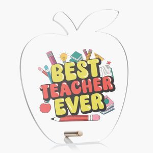 Personaliced Acrylic Apple with Pin