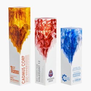 Custom Acrylic Craggy Colored Smoke Award