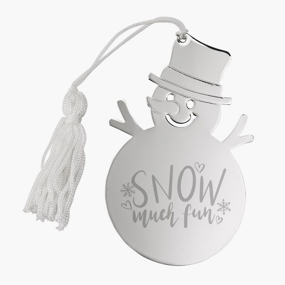 Metal Snowman Ornament