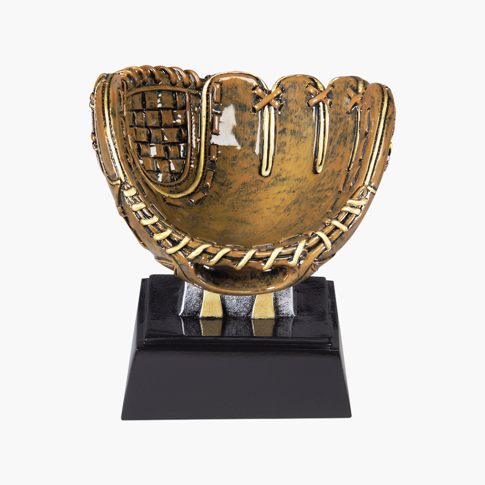 GOLD BALL IN GLOVE BASEBALL TROPHY FREE ENGRAVING SHIPS IN 1 BUSINESS DAY!! 
