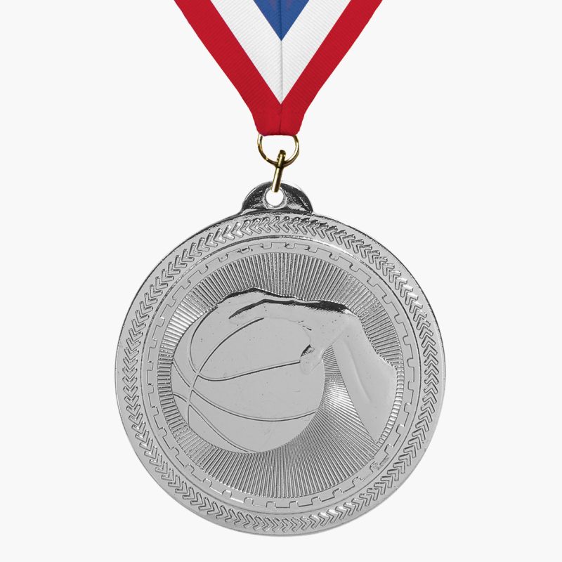 Custom Engravable Basketball Medal - Image 2