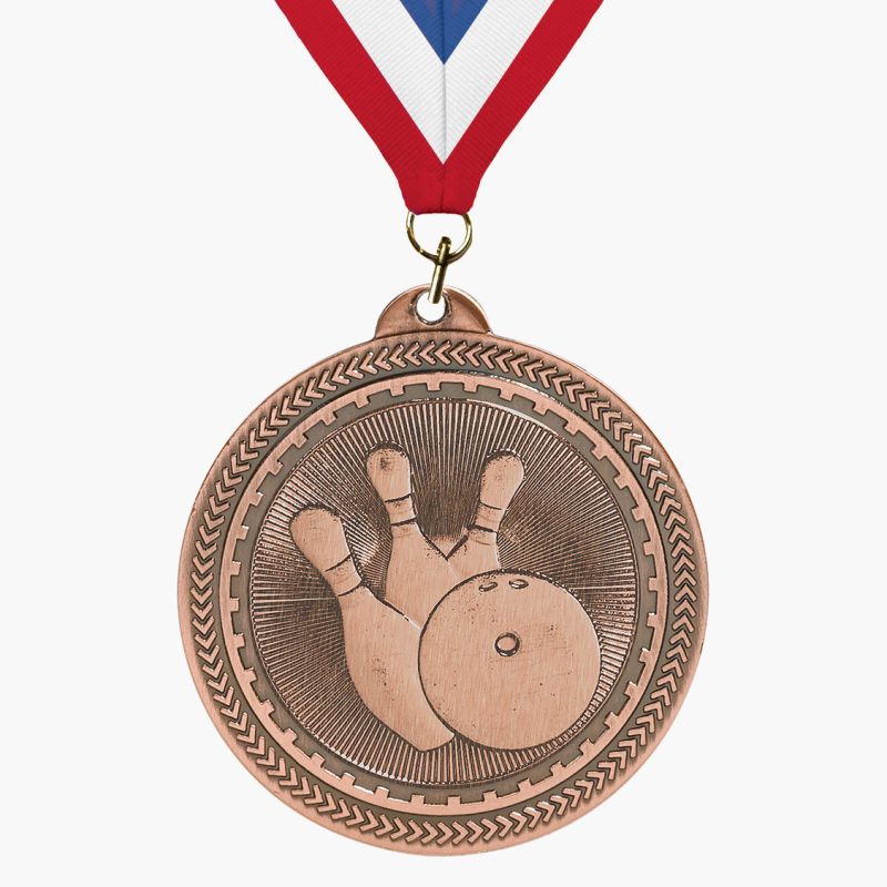 Custom Engravable Bowling Medal - Image 3