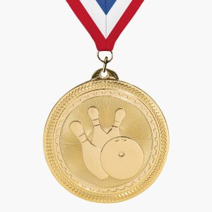 Custom Engravable Bowling Medal
