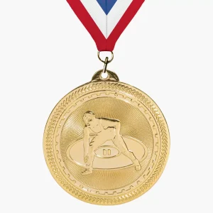 Custom Engravable Wrestling Medal