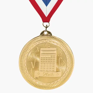 Custom Engravable Math Medal