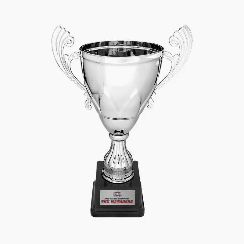 Custom Metal Victor Trophy Cup - Crystal Images, Inc.