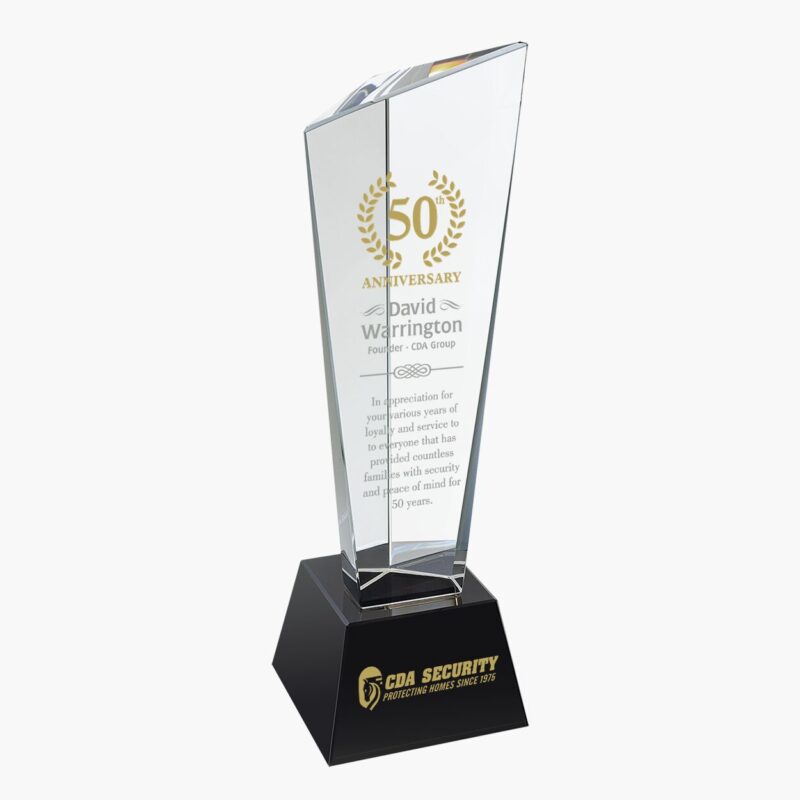 Engraved Crystal Showtime Peak