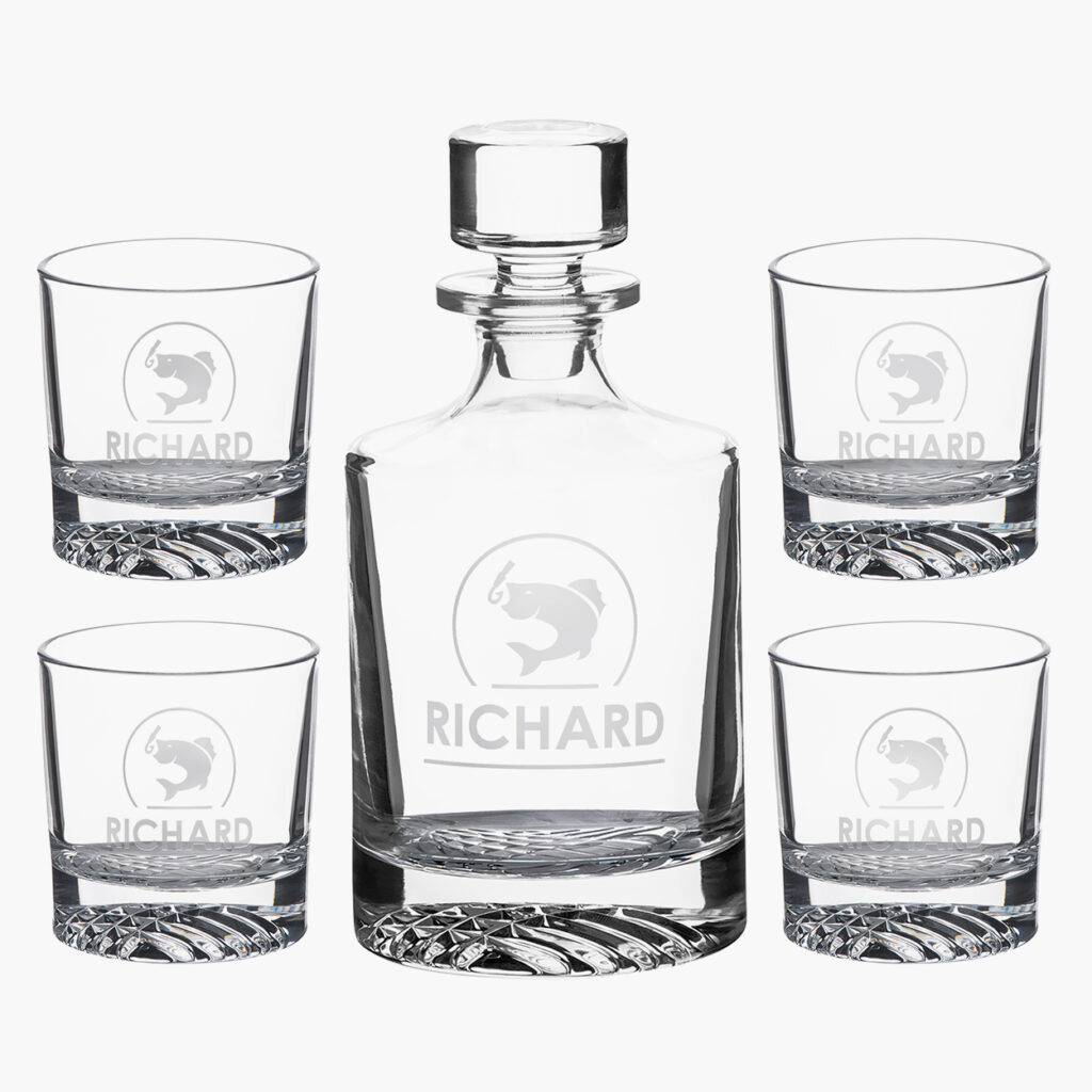 Glass Pierre Decanter 5pc Set Crystal Images, Inc.