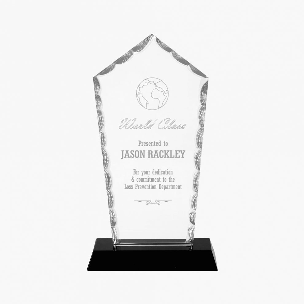 Faceted Glass Diamond Award Crystal Images, Inc.