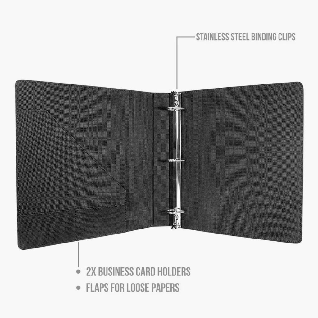 Leather Three Ring Binder Crystal Images, Inc.