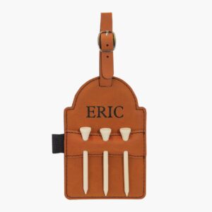Personalized Leatherette Golf Tag