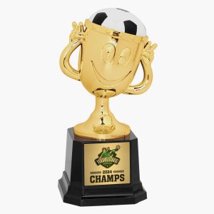 Custom Happy Soccer Trophy Cup