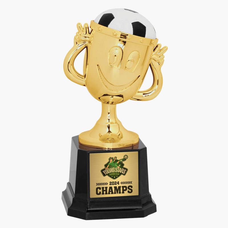 Custom Happy Soccer Trophy Cup