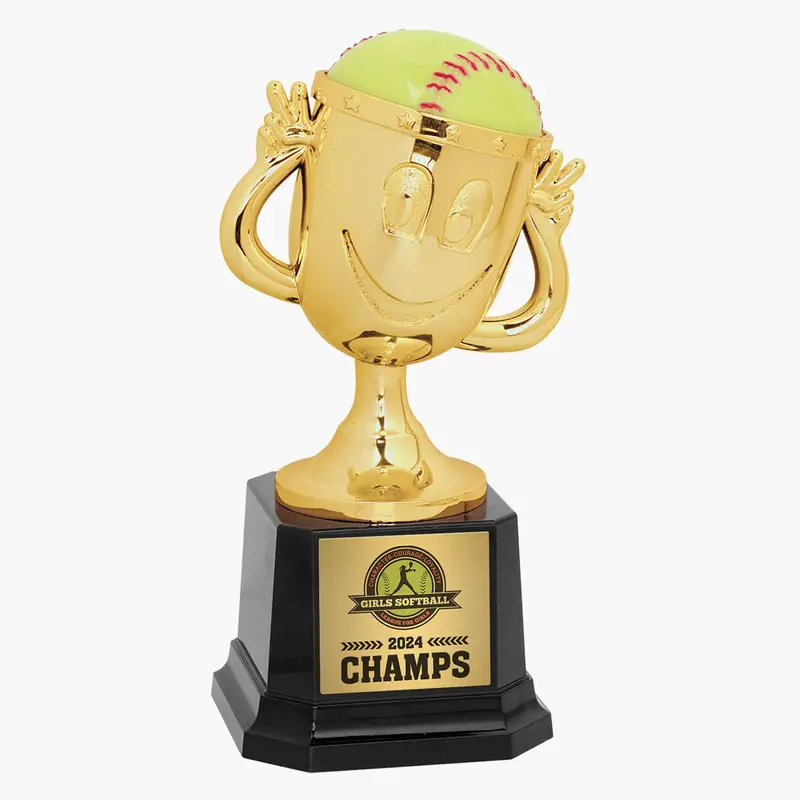Trophée De Softball Personnalisé - Gravure Nom Offert - Style 9.2 Pouces