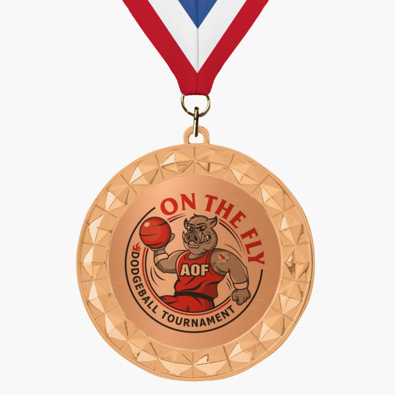 Custom Studded Diamond Medal - Image 3
