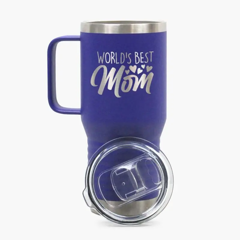Personalized Stainless Steel Insulated 20oz Travel Mug - Olive Green