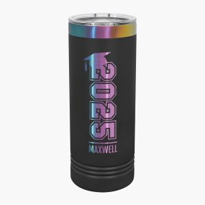 Engraved Prismatic Stainless Steel Insulated 22oz Skinny Tumbler