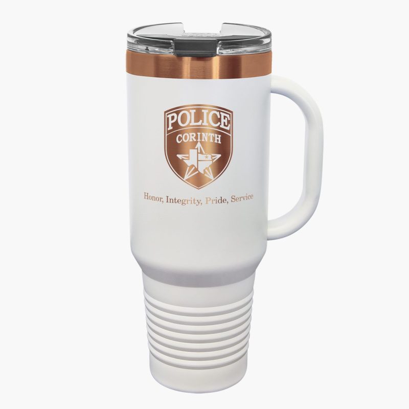 Engraved Rose Gold Insulated 40oz Travel Mug - Image 2