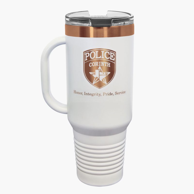 Engraved Rose Gold Insulated 40oz Travel Mug - Image 2