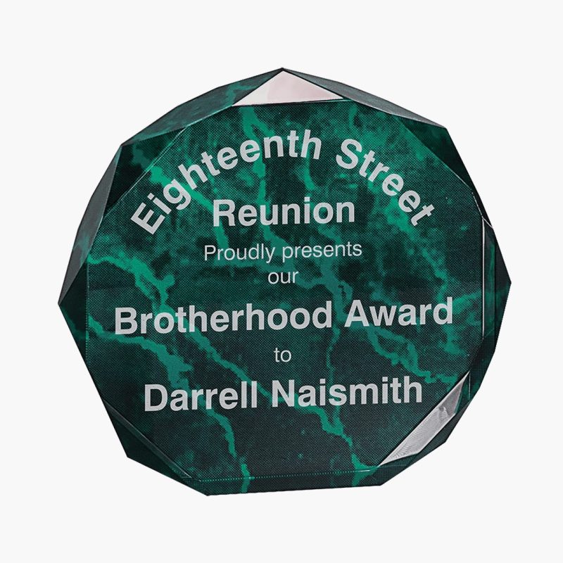 Acrylic Marble Octagon Award - Image 2