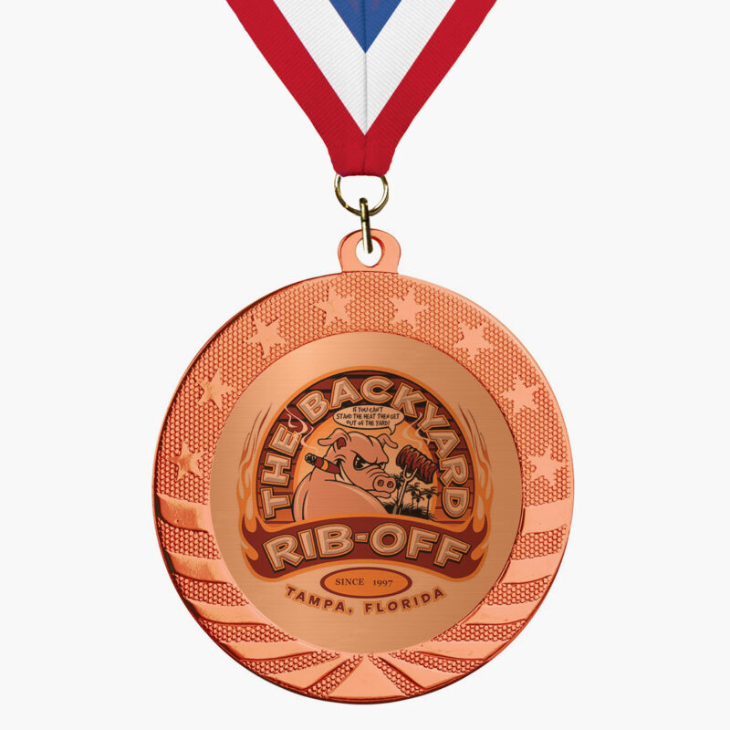 Custom Star Spangled Medal - Image 3