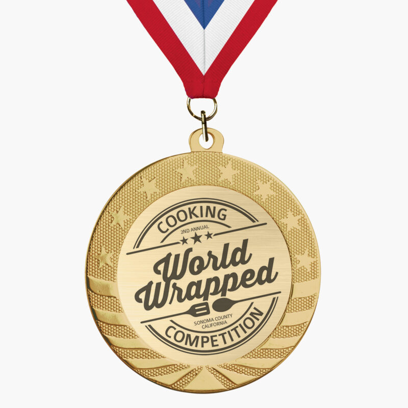 Custom Star Spangled Medal