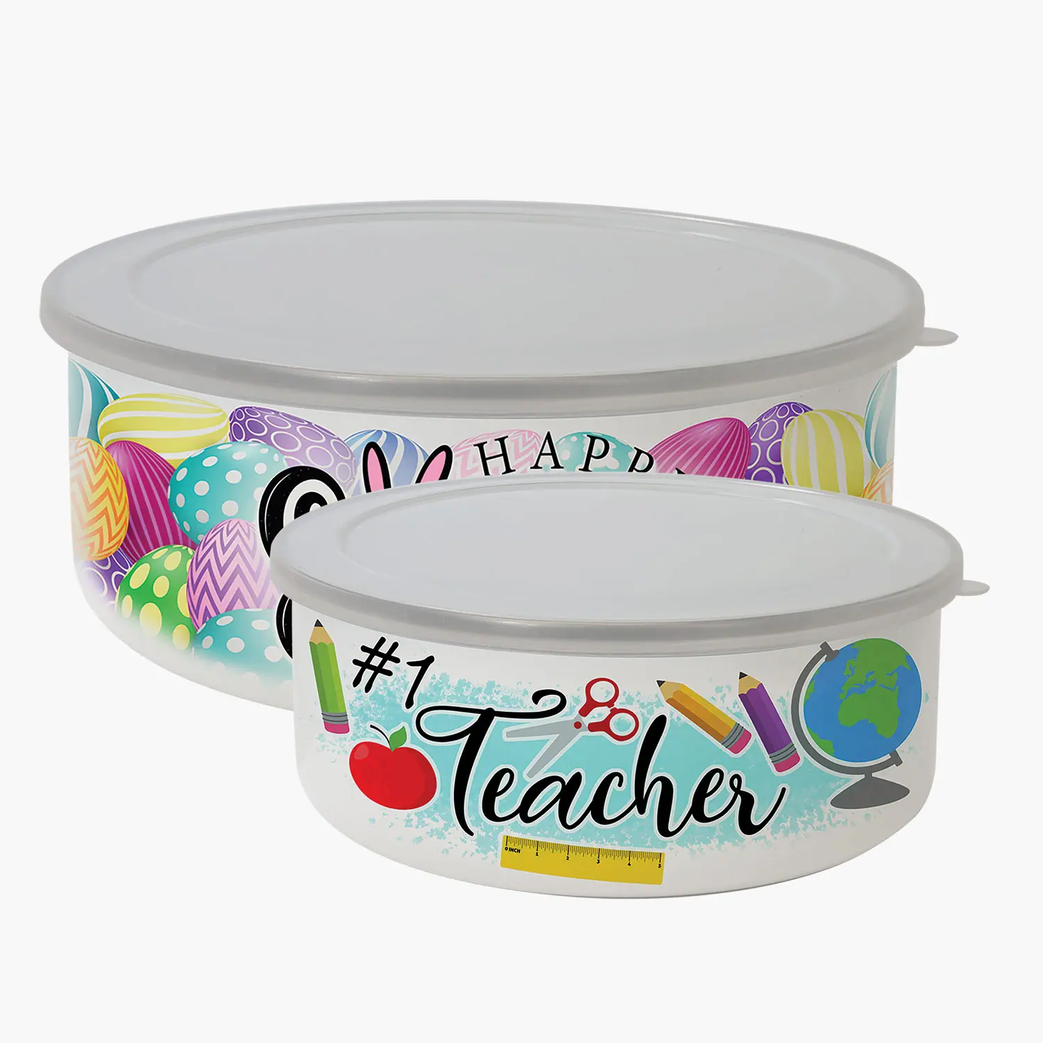 Salad Bowl Set  Personalized Lunch Containers