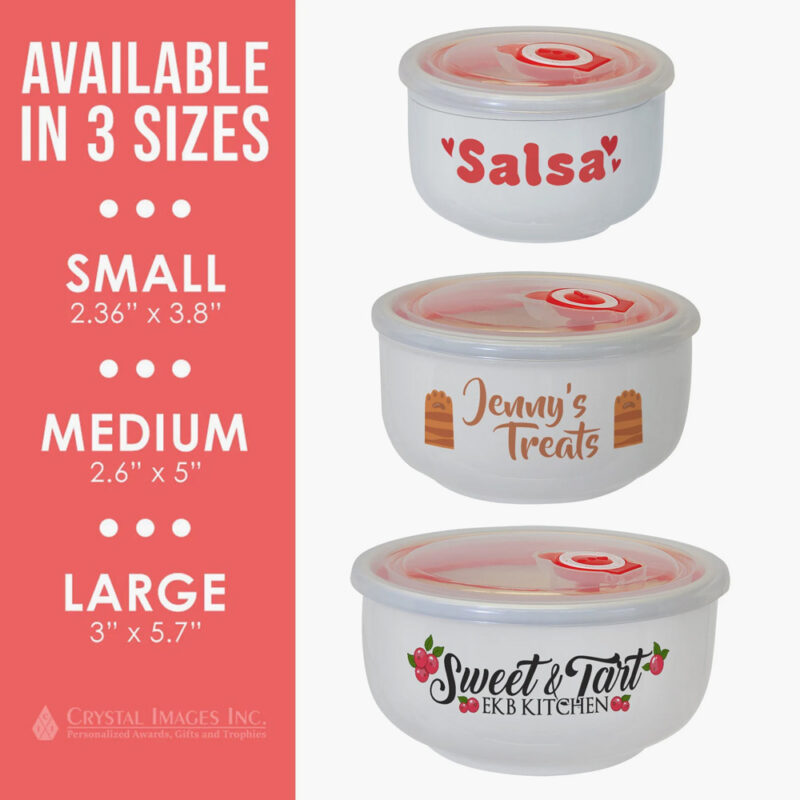 Custom Full Color Printed Ceramic Storage Bowl - Image 2