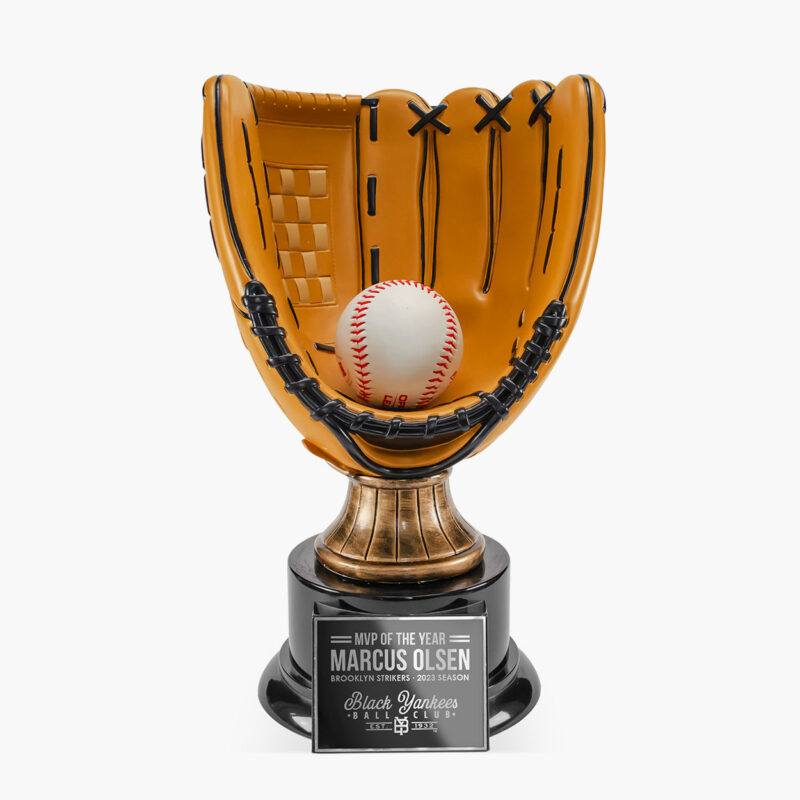 Custom Resin Baseball Glove Award - Image 2