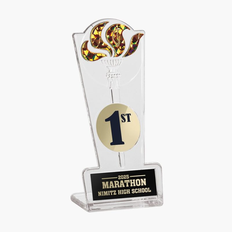 Custom Acrylic Torch Standup Award