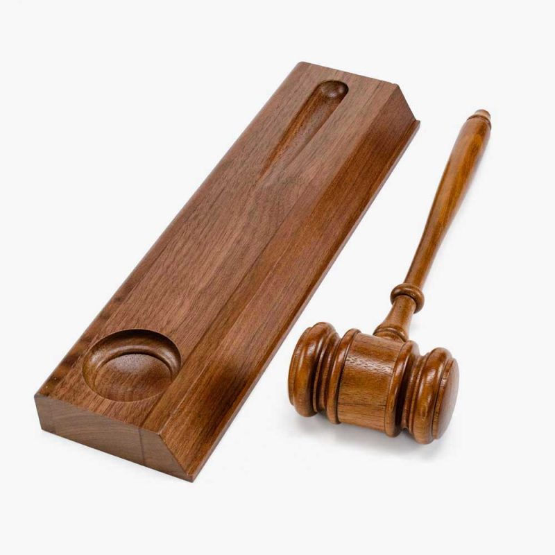 Personalized Walnut Wood Gavel Presentation Block - Image 4
