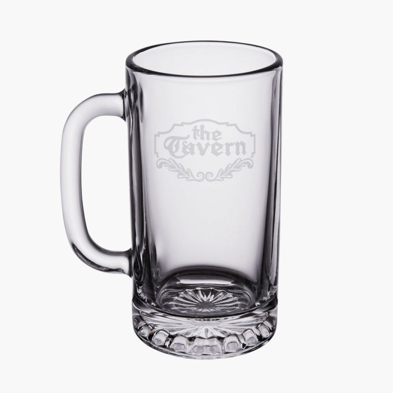 Engraved Starburst Base Beer Mug 16oz/25oz