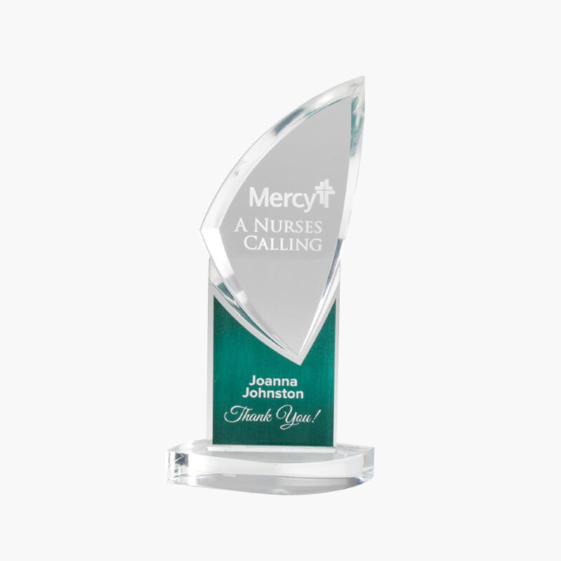 Engraved Acrylic Colored Ternion Tower - Image 3